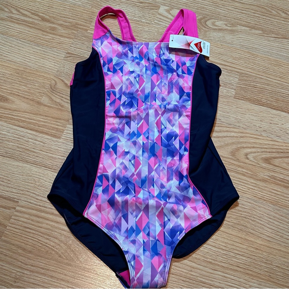 NWT‎ F&F Kids one piece Racerback swimsuit